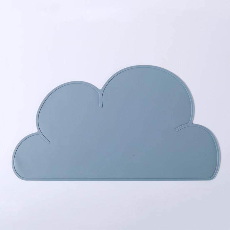 Covoraș de hrănire pentru pisici și câini cu stil nor anti-vărsare, anti-alunecare, impermeabil, rezistent la scurgeri, pentru alimente, ușor de curățat, suporturi de masă din silicon