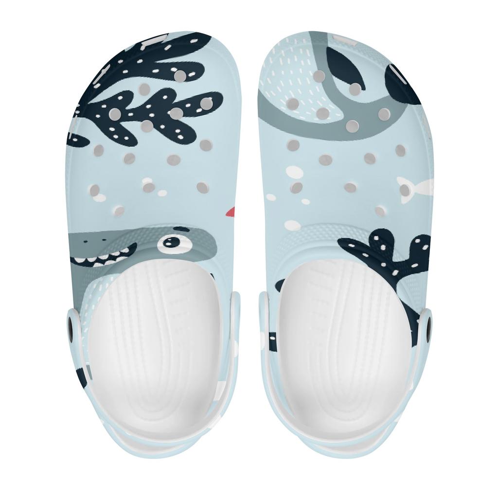 Cute Printed EVA Clogs for Women Men Lightweight Breathable Slip On Casual Shoes Soft Sole Summer Sandals Daily Comfort Wear