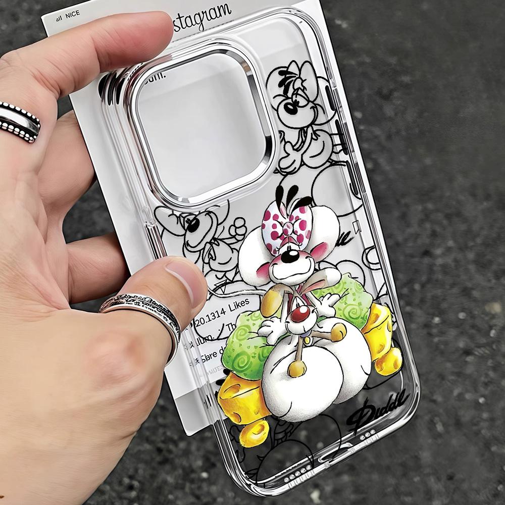 Capa de Celular Nova Diddls Mouses Desenho Animado Para Samsung Galaxy A57 A56 A36 A26 A55 A35 A16 A54 A34 A25 A24 A15 A14 A73 A53 A33 4G 5G