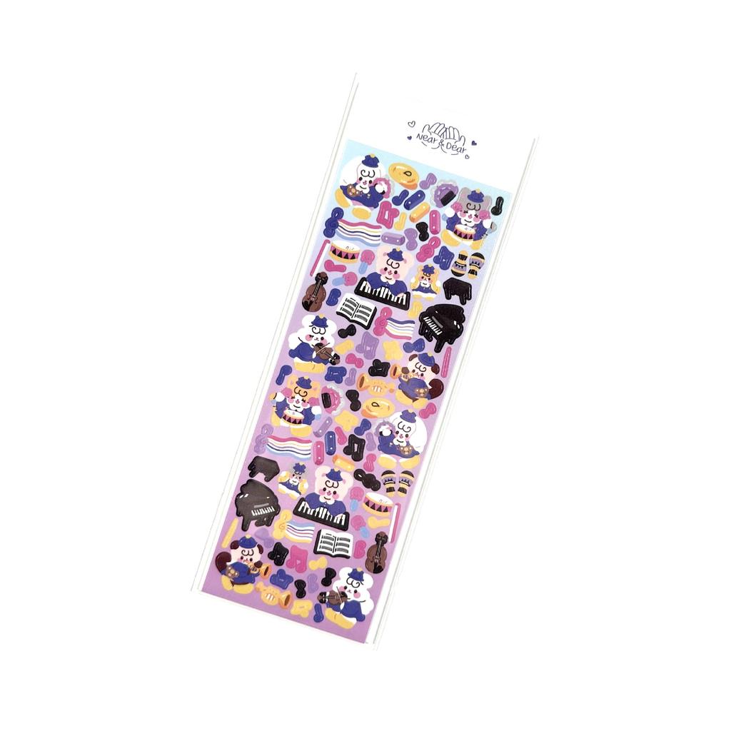 Korean Popular Cartoon Animal Sticker Ins Korean Laser Cute Creative Hand Account Goo Card Sticker