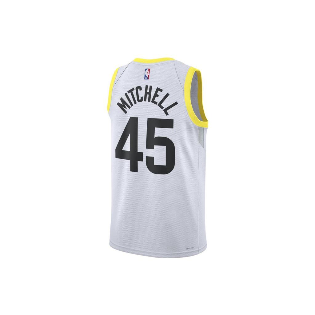 Nike NBA Team Logo Tank Top Fan Edition 22-23 Season Jazz Donovan Mitchell No. 45 Unisex Tops White DN2097-100
