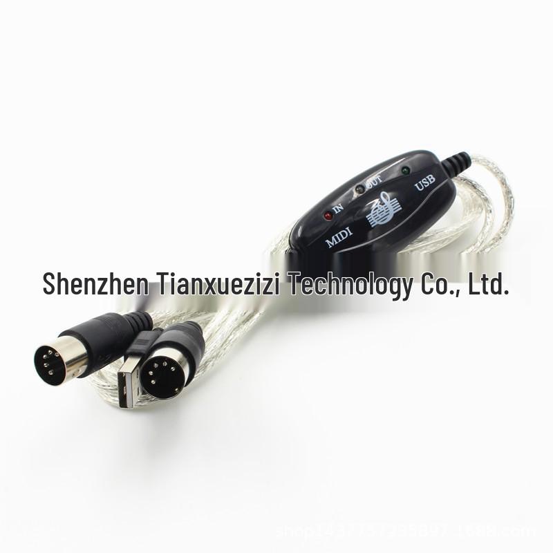 MIDI to USB Keyboard Music Editing Cable Adapter USB MIDI Cable