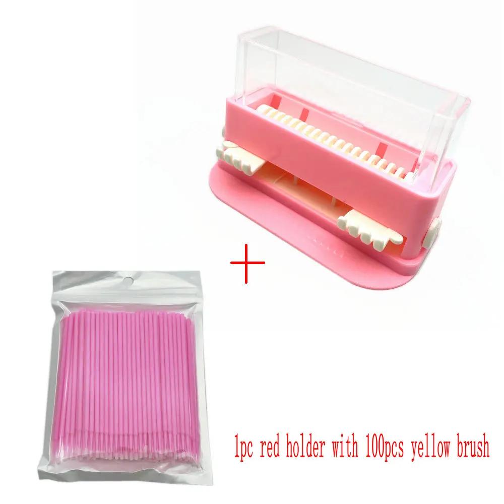 Dental Micro Applicator Dispenser Dental Cotton Micro Brush Tip Bendable Sticks Dentist Material Applicator Box Lab Tools