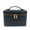 PU Makeup Bag Women Waterproof Durable Storage Organizer With Stitched Seam Square Design