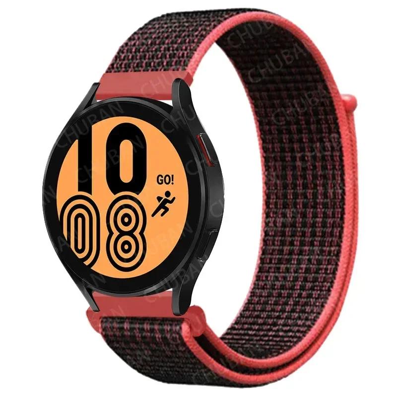 20mm/22mm Nylon Loop For Samsung Galaxy Watch 7/6/4/Classic/3/5/pro/Active 2 Sport Breathable Band Huawei Watch GT 4-3-2e Strap