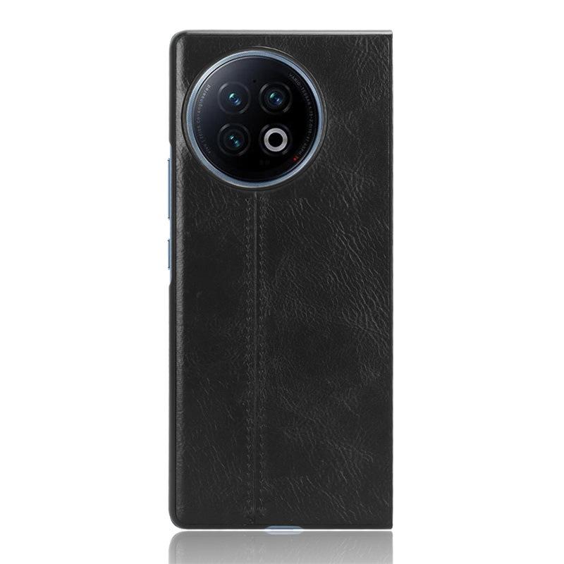 Luxury PU Leather +PC Cow Pattern Texture Phone Back Case Cover for vivo X Fold 2