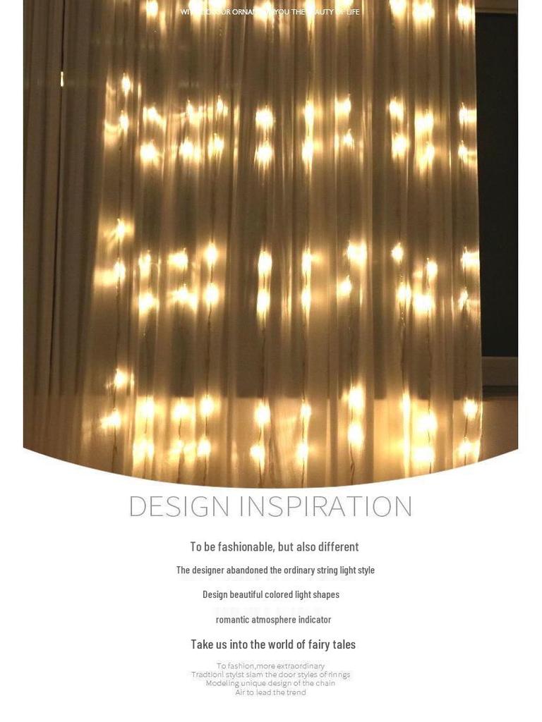 LED Waterfall Flowing Net Lights: Outdoor Waterproof Festival Decoration Fairy Lights for a Romantic Atmosphere