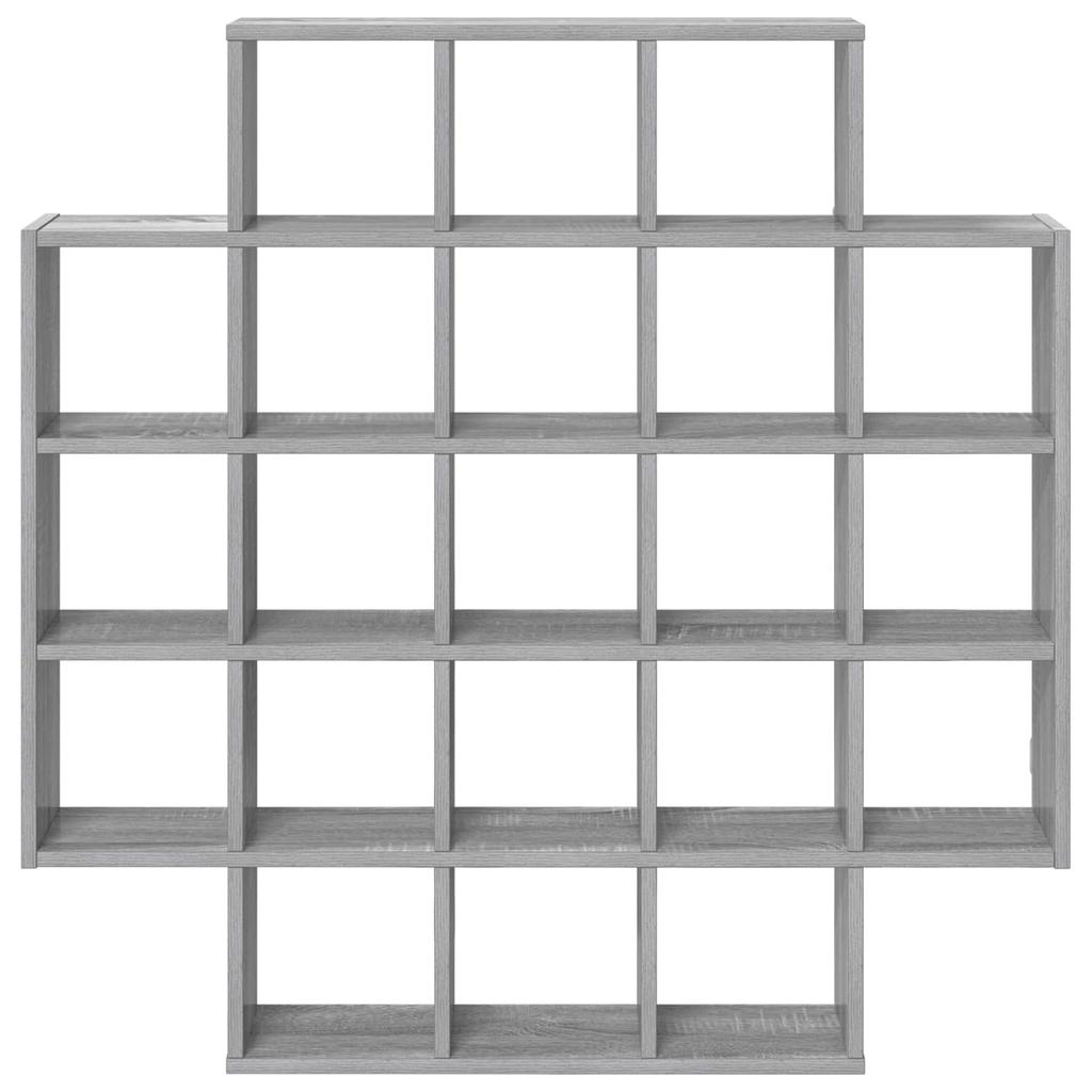 Wall Shelf Sonoma Grey 100 x 13 x 100 cm Engineered Wood