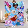 W-Winx C-Club Blanket Beauty Girl Print Flannel Blanket for Home Living Room Bedroom Decor New Year Christmas Gift for Kids