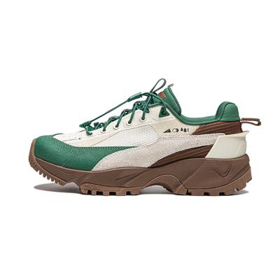 Li Ning CF Su Serie Outdoor Pro Vielseitig Mode Stoßdämpfend Wasserdicht Low Top Freizeitschuhe Damen Sneaker Off-White Grün Braun AGLU152-3