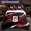 Set Biancheria da Letto Fulham Football 3 Pezzi Morbido Set Copripiumino con Federe Set Decorazione Camera da Letto per la Casa