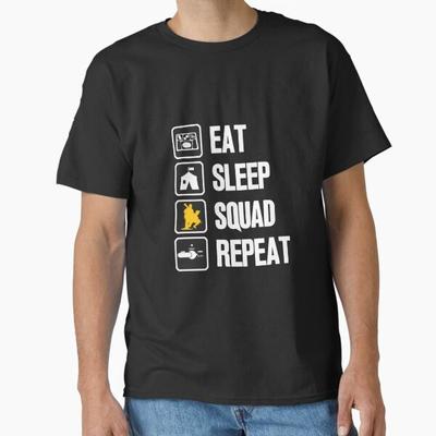Eat Sleep Squad Repeat Classic TShirt Made In UsaAus TShirt S2xl