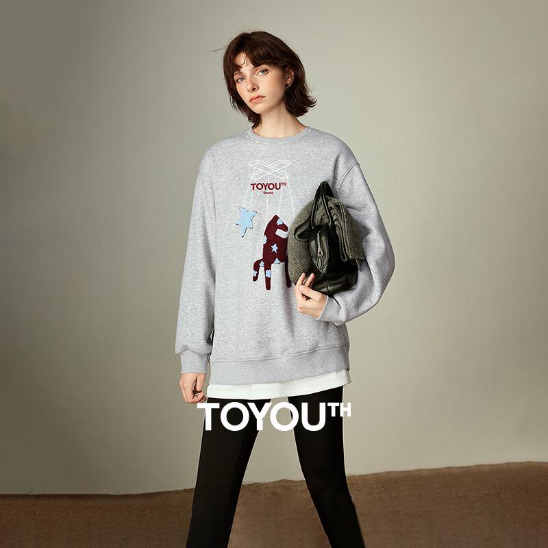 

Женский свитшот Chuyu с флисовой подкладкой и тотемом монгольской лошади L