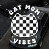 High-Quality Waterproof 'CAT MOM VIBES' Car Decorative Sticker Adorable Personality Auto Decal
