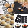 Stainless Steel Round Baking Molds For Pastries And Cookies With Double Rolled Edges For Home Baking