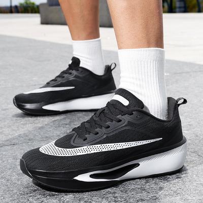 Outdoor Sports Marathon Running Racing Shoes Comfortable Shock Absorption Low-top Mesh Sneakers Summer