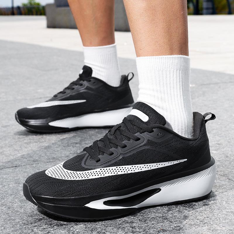 Outdoor Sports Marathon Running Racing Shoes Comfortable Shock Absorption Low-top Mesh Sneakers Summer