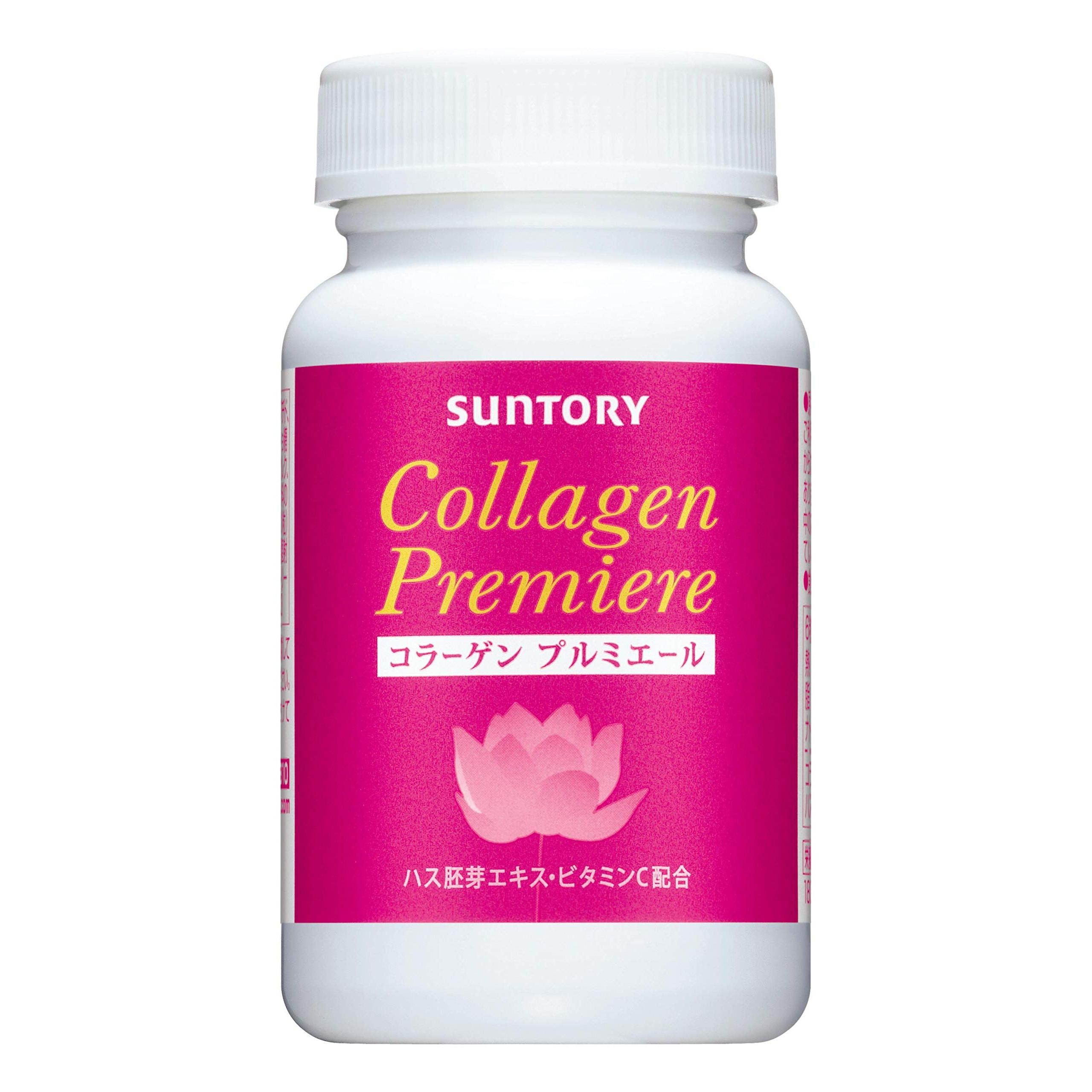 

Suntory Collagen Premier Supplement with Collagen Peptides & Vitamin C - 180 Tablets/30-Day Supply