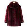 Women's Fleece-Lined Winter Coat for Middle-Aged & Elderly - New Mink Velvet Style for Moms & Grandmas