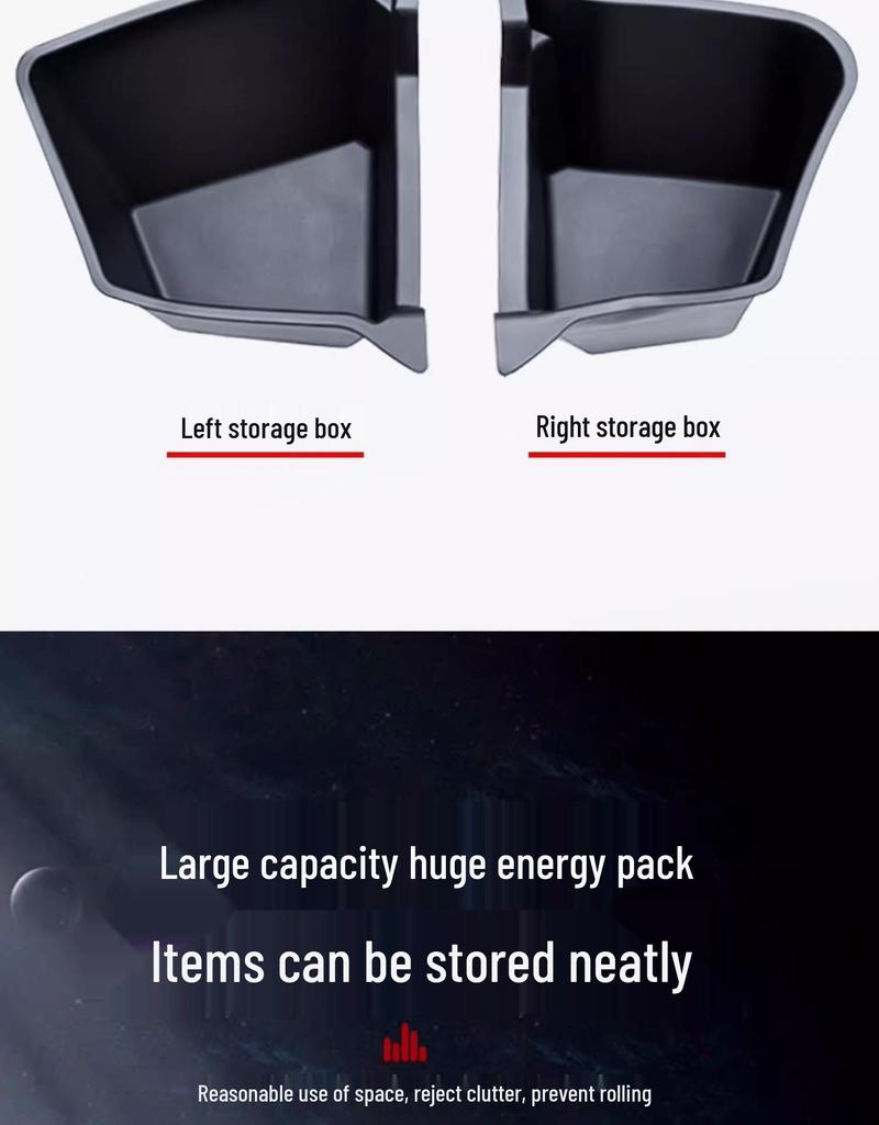 Caixa de Armazenamento no Porta-Malas do Tesla Model Y - Compartimentos Laterais Edição Refresh 25