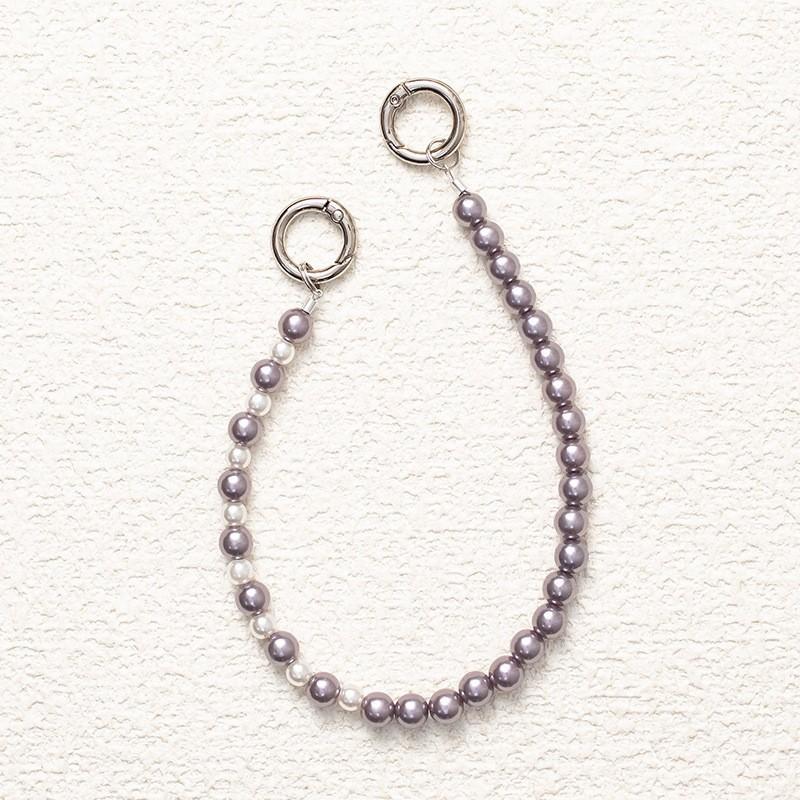 Internet Celebrity Bead Universal Mobile Phone Lanyard Ins Style New Anti Loss Short High-end Opposite Sex Wrist Strap Chain