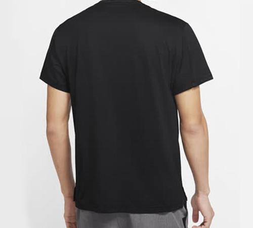 Nike Men's Black Solid Logo T-Shirt