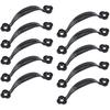 2,6 polegadas (6,6 cm) Puxador de Armário, Puxadores de Liga de Zinco para Portas de Correr, Portões, Gavetas de Armário, Porta, Preto, Pacote com 10