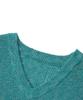 Doffjason Loose Fit Curly Knit Vest Teal Green