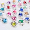 Kids' Faux Diamond Crystal Cartoon Gem Ring Set - Kindergarten Gift