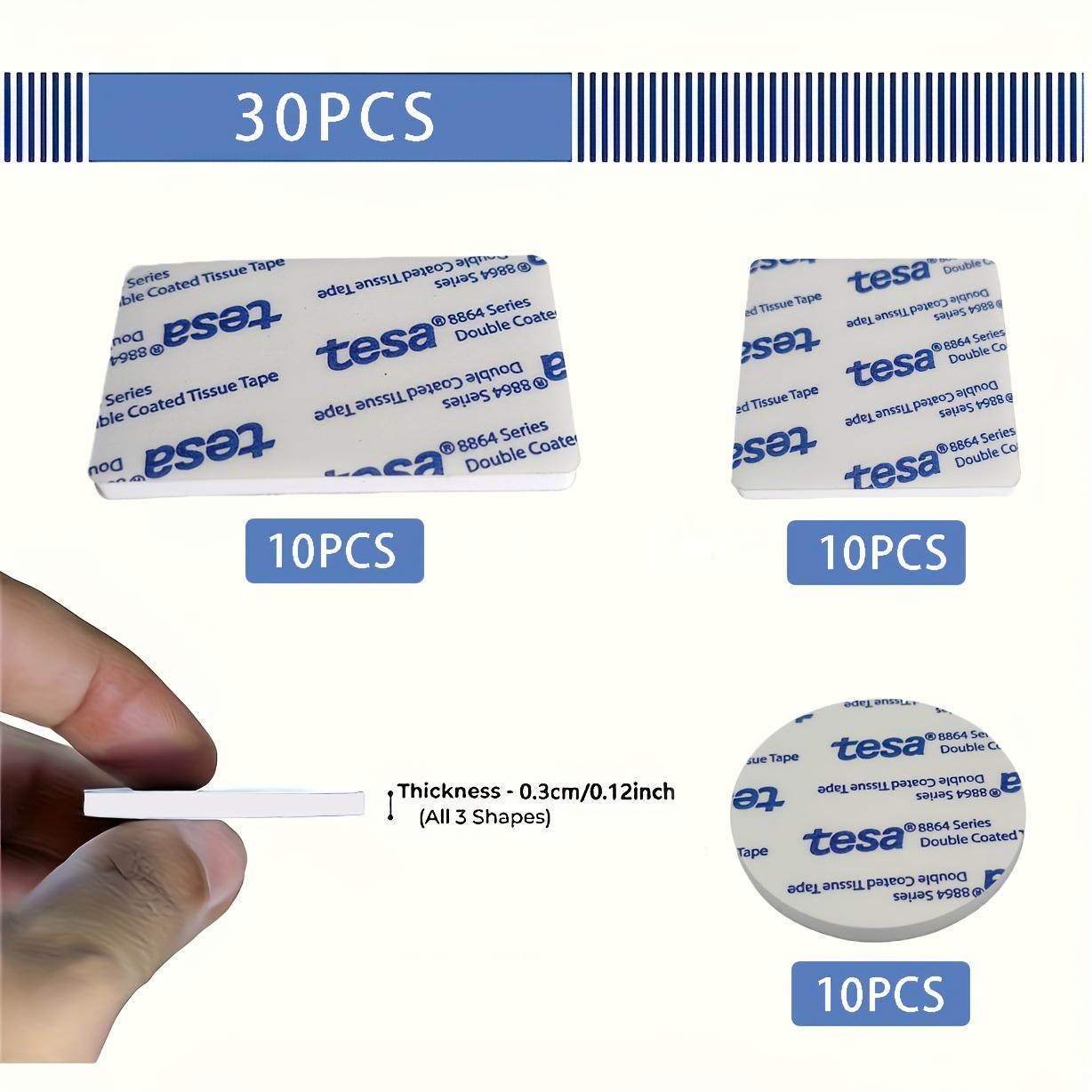 

30/60 шт. Сверхпрочная двусторонняя клейкая лента - Толщина 3 мм, пена ЭВА, Прочные прямоугольные и квадратные/круглые формы для стен