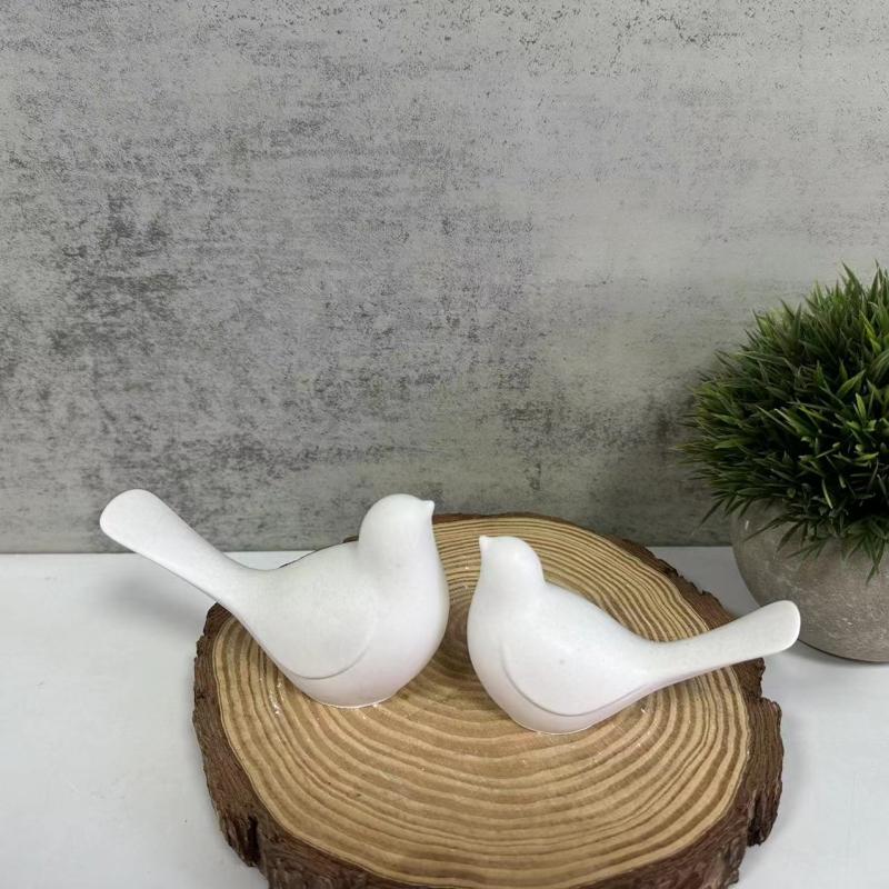 Large & Small Bird Gypsum Decorative Silicone Mold 3D Small Bird Scented Candle Mold Drip Rubber Mould for Home Garden Decoratio