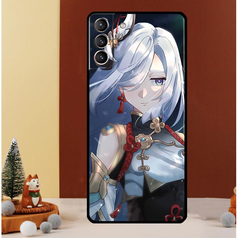 Genshin Impact Shenhe Case For Samsung Galaxy S26 S25 Ultra S23 S20 FE S21 S22 S24 Plus S10 S25 FE Cover Funda