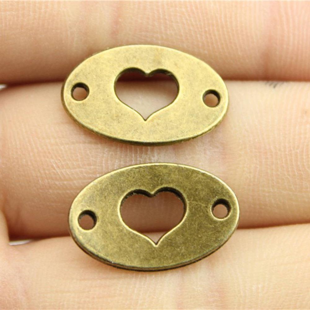 10pcs Vintage Antique Silver Color Connector Charms For Earring Necklace Bracelet Making Jewelry Making Findings