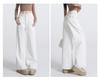Women's White High-Waisted Wide-Leg Floor-Length Jeans - 2025 Autumn/Winter Loose Slimming Fit