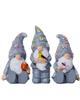 PLEGOOD Garden Ornament - Set of 3 Dwarfs - Decorative Items for Gardens, Home Decor, Entrance, Rooms (Gray)