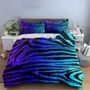 Zebra Pattern Gradient Bedding Set Bedding Set (1 Duvet Cover, 2 Pillowcases, Duvet Not Included)