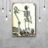 skeleton Vintage Tin Sign Home Decor Wall Decor Art Wall Mural Room Decoration Decor Retro Metal Sign Plate Bar Posters