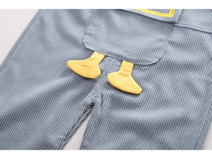 Boys' Korean Style Autumn Long-Sleeve Overall Set - 2 Piece Outfit for Kids.