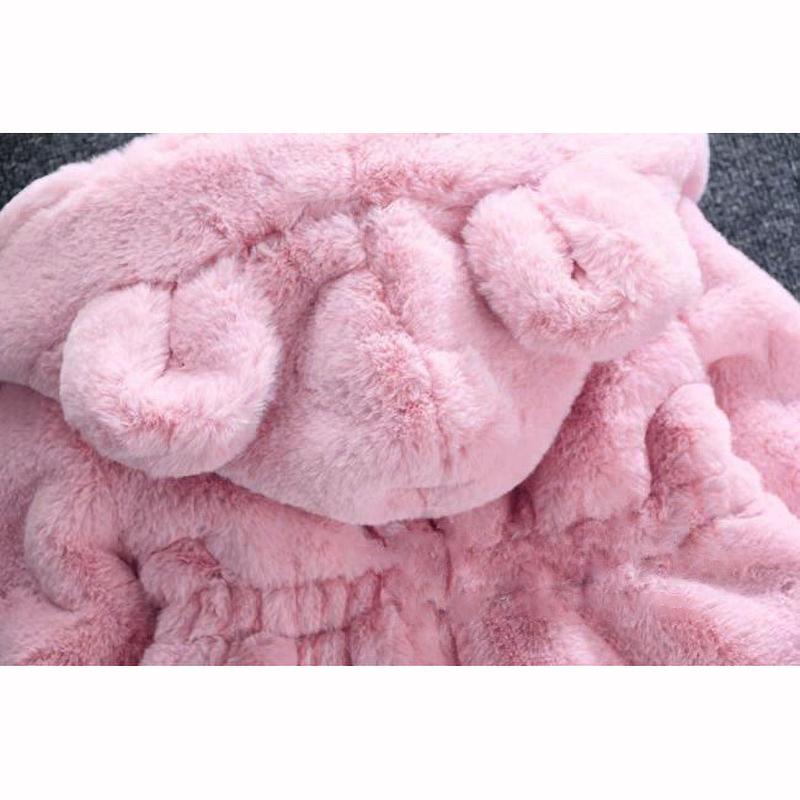 Baby Girls Jacket Autumn Winter Warm Fur Coat Girls Christmas Princess Outwear Fashion Children Clothing