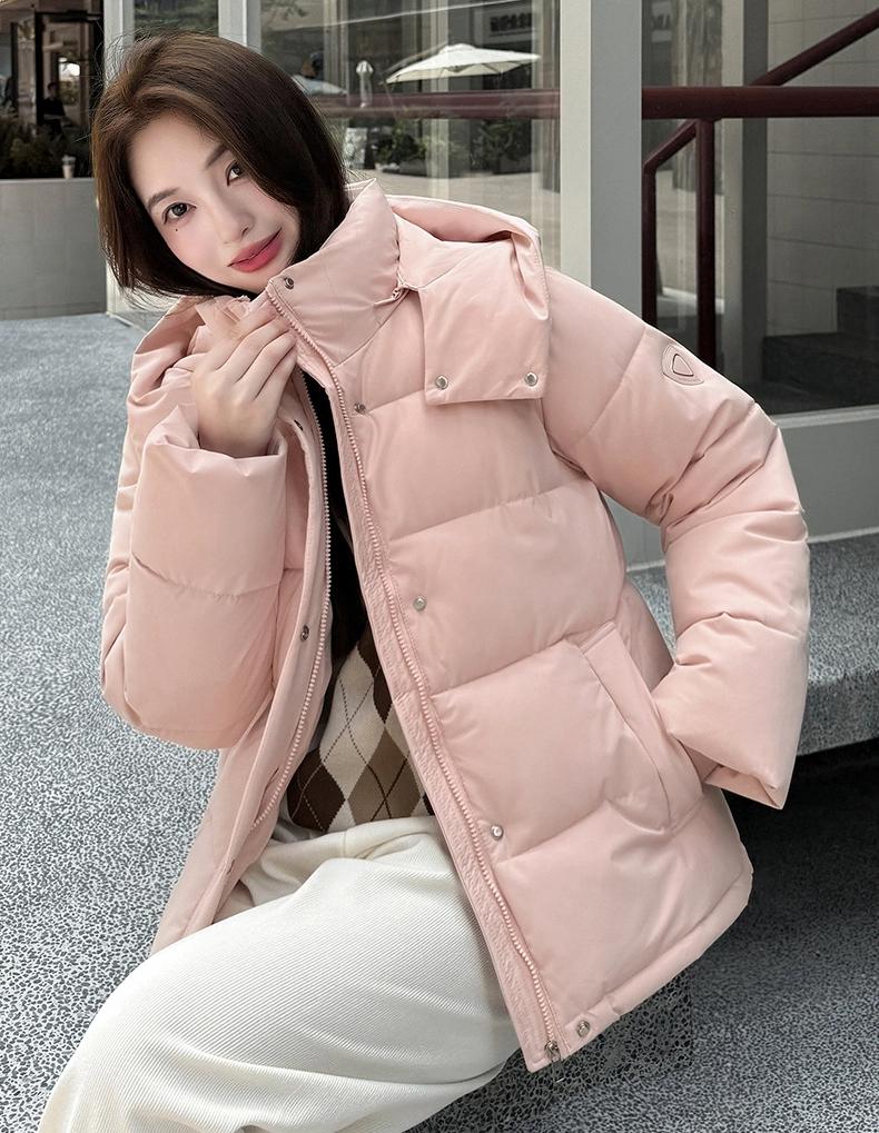 Women’s Short Windproof Thicken Warm Winter Jacket With Detachable Hood 5 Colors
