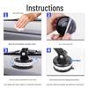 Universal Car Phone Holder with Vacuum Suction Cup for Stable Dashboard and Console Navigation