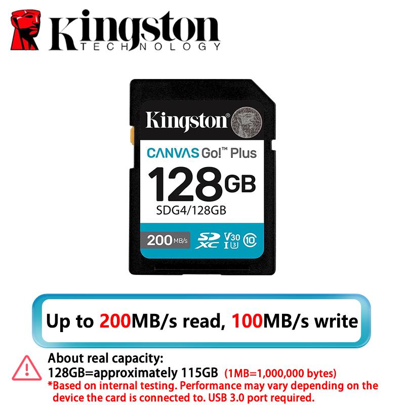 Kingston 128GB SD Card Up to