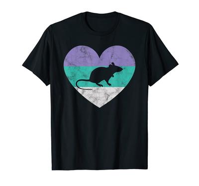Maus Geschenke Retro Niedlich für Frauen Mädchen T-Shirt &