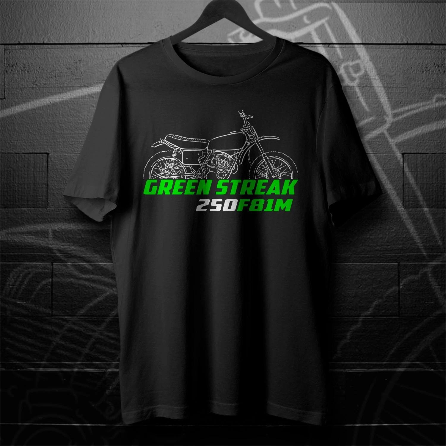 For Kawasaki 250 F81M Green Streak 1971 fans - Motorcycle T-Shirt XL