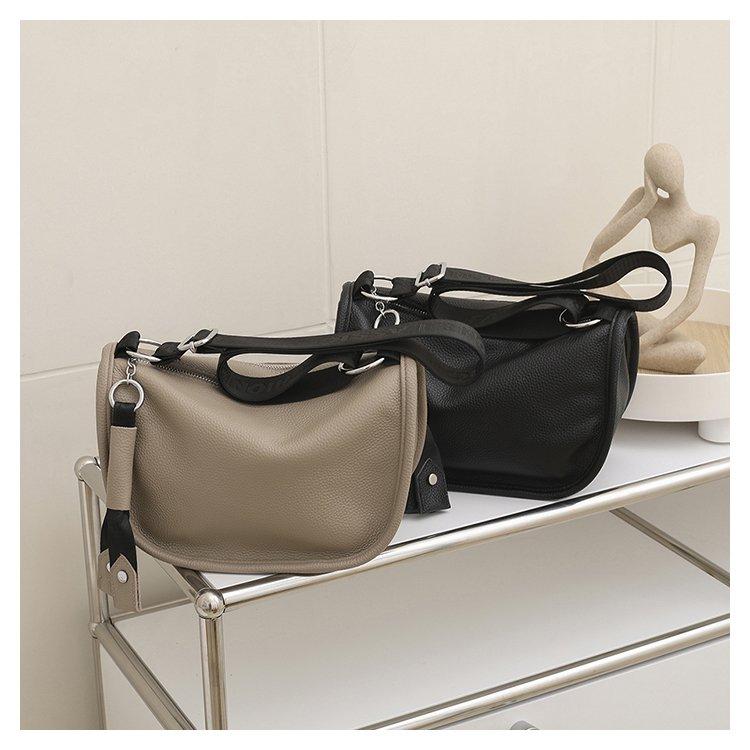 100% Genuine Leather Large Capacity Women Shoulder Crossbody Bag 2023 High Quality Soft Cow Leather Female Handbag Messenger Sac