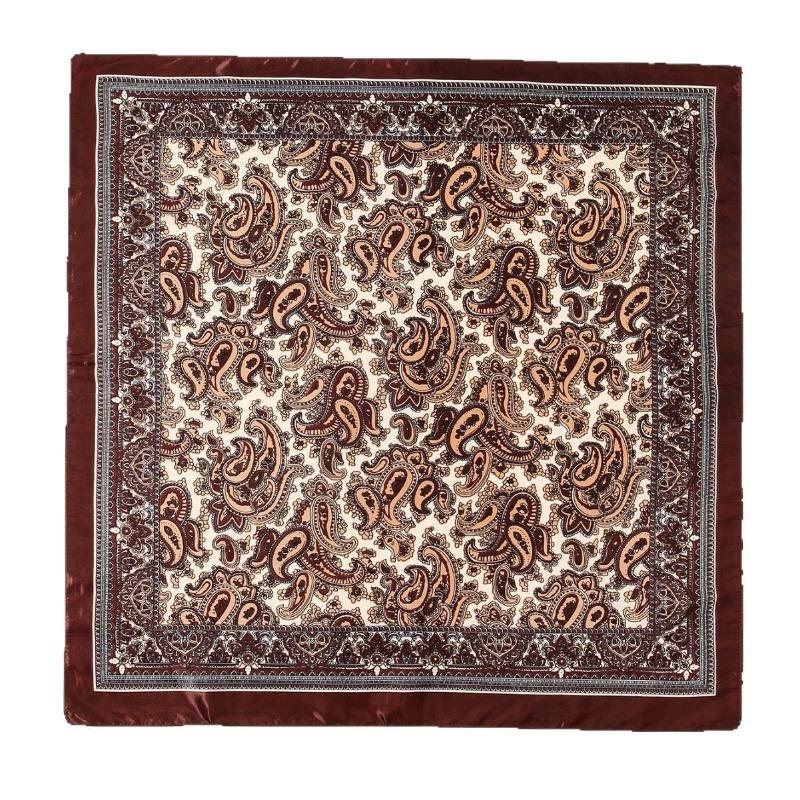 Spring and Autumn Simulation Silk Scarf Women's * CM Cashew Print Square Scarf Satin Scarf Waist Scarf Shawl