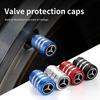 AABHA1 4pcs Car Tyre Dust Cover  Metal Wheel Tire Valve Stem Air Cap For Benz CLK GLC W212 C200 C300 W203 W204 W205 W169 W176 GLC