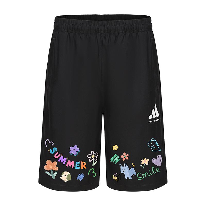 

Adidas Cartoon Graffiti Print Casual Shorts Unisex Shorts S21ATMSH3T-100 S