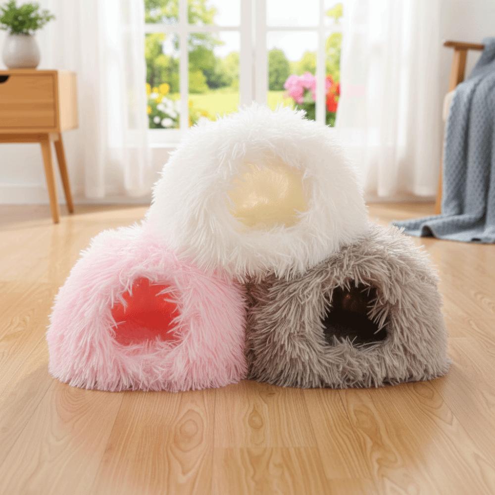 Hamster Cave Warm Hamster Nest Comfortable Soft Mouse Bed House Windproof Non-slip Hamster Cage Autumn Winter