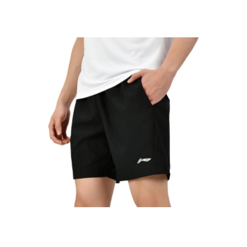 Li-Ning Lightweight Quick-Dry Breathable Versatile Sports Shorts Unisex Shorts Black AAPV137-1